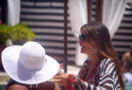 Sofia Vergara and fiance Nick Loeb on holiday, Riviera Maya, Mexico - 10 Jul 2012
