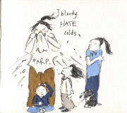 'Doodlemum' Angie Stevens, who draws a picture of her children every day, Swansea, Wales - 28 Jun 2012