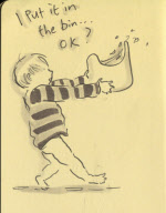 'Doodlemum' Angie Stevens, who draws a picture of her children every day, Swansea, Wales - 28 Jun 2012