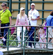 Elin Nordegren Woods and children visit Astrid Lindgren's Junibacken in Stockholm, Sweden - 09 Jul 2012