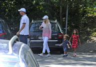 Elin Nordegren Woods and children visit Astrid Lindgren's Junibacken in Stockholm, Sweden - 09 Jul 2012