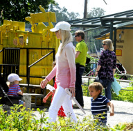 Elin Nordegren Woods and children visit Astrid Lindgren's Junibacken in Stockholm, Sweden - 09 Jul 2012