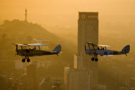 Tiger Moths over Johannesburg, South Africa - 28 May 2012