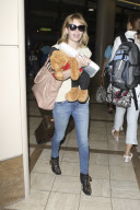 Emma Roberts touches down at LAX
