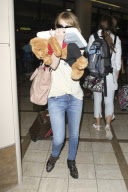 Emma Roberts touches down at LAX