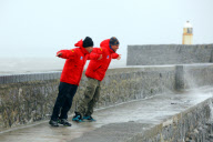 Storm conditions in Porthcawl, South Wales, Britain - 08 Jun 2012
