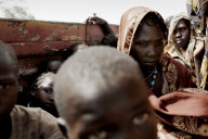 Refugees gather in Rum, Upper Nile State, on the border, Sudan - Jun 2012