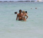 Real Madrid star Sami Khadira and his German model girlfriend Lena Gercke are all over each other while frolicking on the beach in Miami
In This Album: Bikes, Real-Madrid, Lena Gercke 