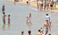 BARONESA THYSSEN DURING BIRTHDAY IN BARCELONA