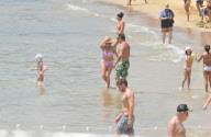 BARONESA THYSSEN DURING BIRTHDAY IN BARCELONA