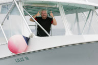 Sir Richard Branson swimming with whale sharks, Cancun, Mexico - 09 Jul 2012