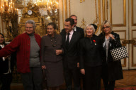 President Sarkozy awards the Legion d'Honneur to Various Figures - Paris