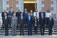 King Juan Carlos attends the meeting of the Council of Ministers at Zarzuela Palace, Madrid, Spain - 13 Jul 2012