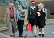 Sydney, NSW, Australia 14th July 2012

NON EXCLUSIVE: Hugh Jackman along with his parent and family went to the Art Gallery Of NSW and then for a late evening walk in Botanical Gardens.
Big Australia/KIRBAN