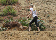 Amanda Seyfried Takes A Hike With Fin