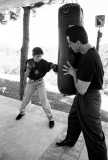 SYLVESTER AND SON SAGE STAR AS FATHER AND SON IN NEW ROCKY MOVIE 