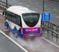 Olympic 'Games Lanes' on the M4 motorway, London, Britain - 16 Jul 2012
