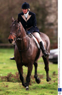 CAMILLA PARKER BOWLES RIDING WITH THE BEAUFORT HUNT IN GLOUCESTERSHIRE, BRITAIN - 1997