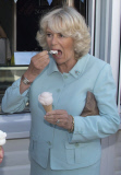 Charles and Camilla enjoy fish and chips 110712