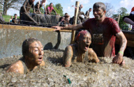 'Tough Mudder' event at Boughton House, Northamptonshire, Britain - 12 May 2012