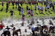 'Tough Mudder' event at Boughton House, Northamptonshire, Britain - 12 May 2012