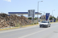 Timber yard in Thessalonica, Greece - 03 Jul 2012
