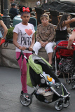 *EXCLUSIVE* Mel B and the kids wear their Mickey Mouse ears at Disneyland