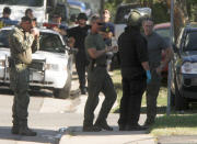 Bomb squad at killer building