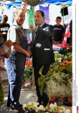 TULLE: Francois Hollande visits local market