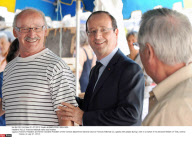 TULLE: Francois Hollande visits local market
