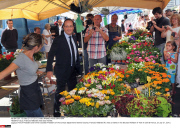 TULLE: Francois Hollande visits local market