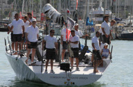 Crown Prince FELIPE OF SPAIN arrives at the Real Club Nautico Palma 