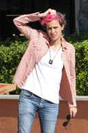*EXCLUSIVE* Samantha Ronson and a friend have lunch in Malibu