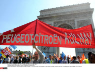 PARIS: PSA Peugeot Citroen employees demonstration.