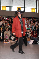 Johnny Depp at Narita International Airport, Chiba, Japan - 12 May 2012