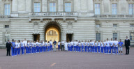 Olympic Torch Relay passes through Buckingham Palace, London, Britain - 26 Jul 2012