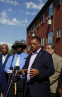 Jesse Jackson visits Holmes apartment