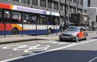 The Olympic lanes in action in London