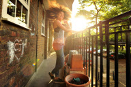 Jasmine Breinburg, lead dancer from the London Olympic Games opening ceremony, Deptford, London, Britain - 28 Jul 2012