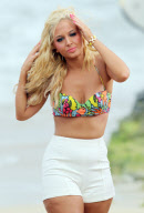 Tulisa Contostavlos Filming Her Music Video On The Beach In Hawaii