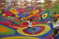 Artist crochets playgrounds for children - Jul 2012