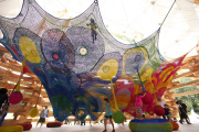 Artist crochets playgrounds for children - Jul 2012