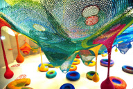Artist crochets playgrounds for children - Jul 2012