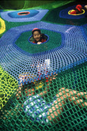 Artist crochets playgrounds for children - Jul 2012