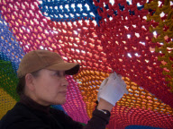 Artist crochets playgrounds for children - Jul 2012