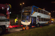 Cyclist killed by Olympic Bus, London, Britain - 01 Aug 2012