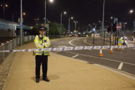 Cyclist killed by Olympic Bus, London, Britain - 01 Aug 2012