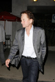 Michael Douglas looking sharp for dinner at Vincenti Ristorante