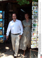 FRA:  Francois Hollande and Valerie Trierweiler in Bormes les Mimosas