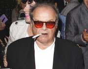 Jack Nicholson smokes the healthy way at Mr. Chow